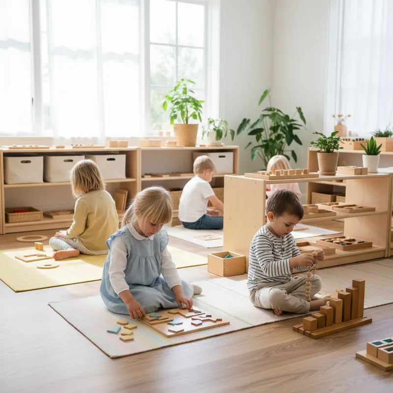 Pédagogie Montessori : principes et applications