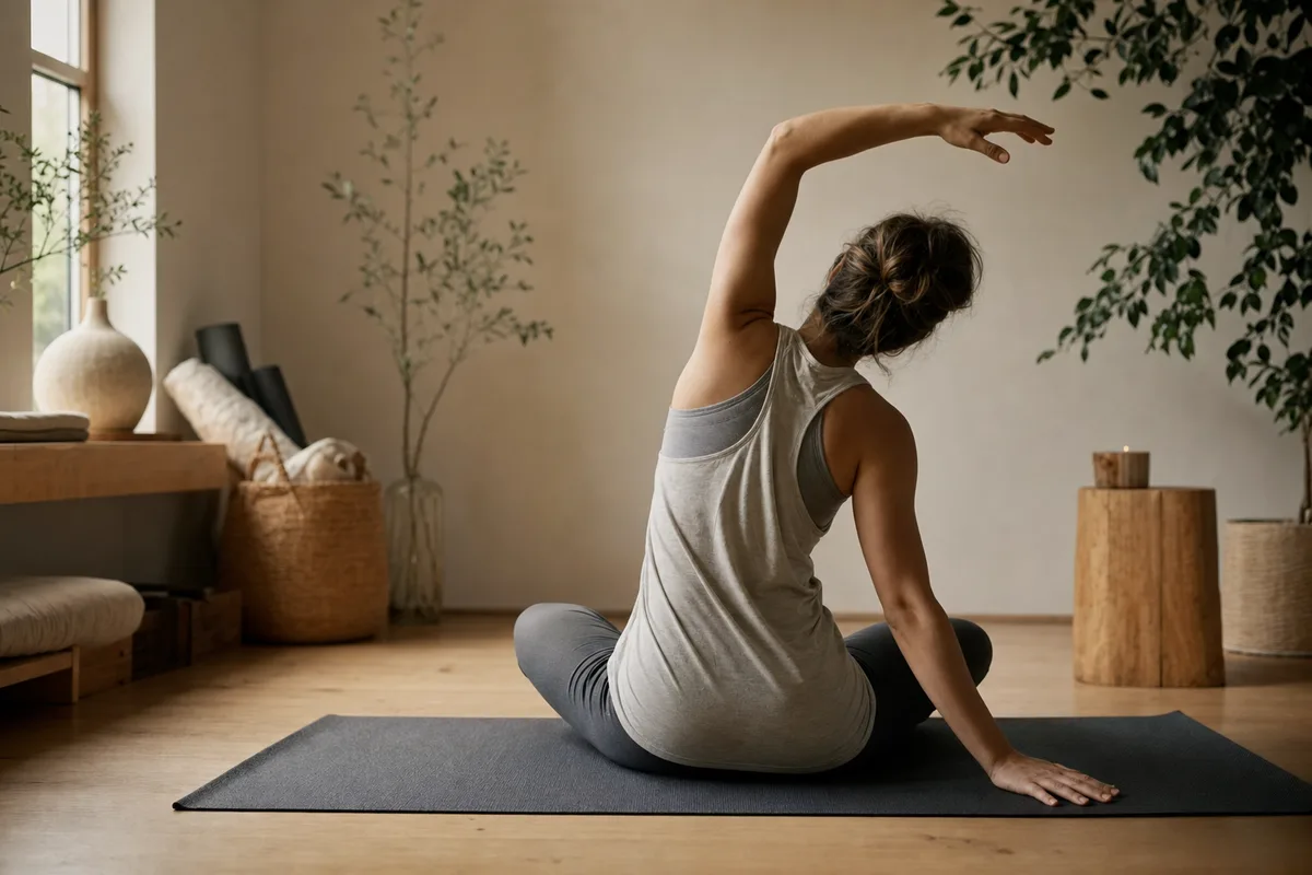 Posture de l&rsquo;enfant au sol, dos relâché et front posé, ambiance sereine